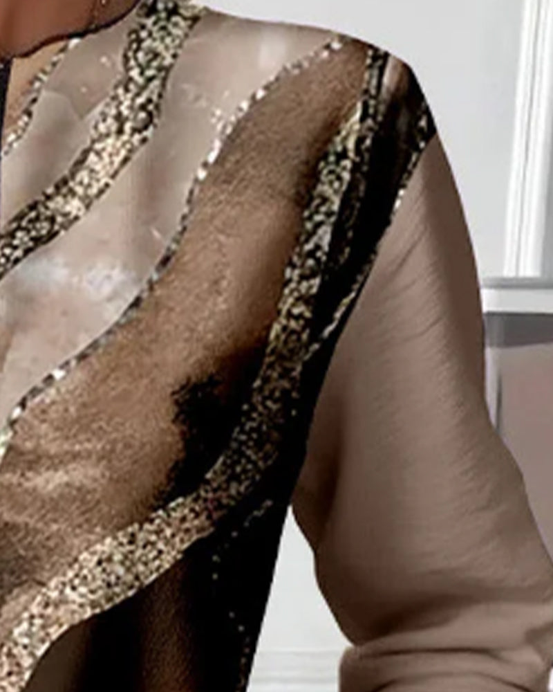 Serelitha | Half Zip Vintage Print Sweatshirt
