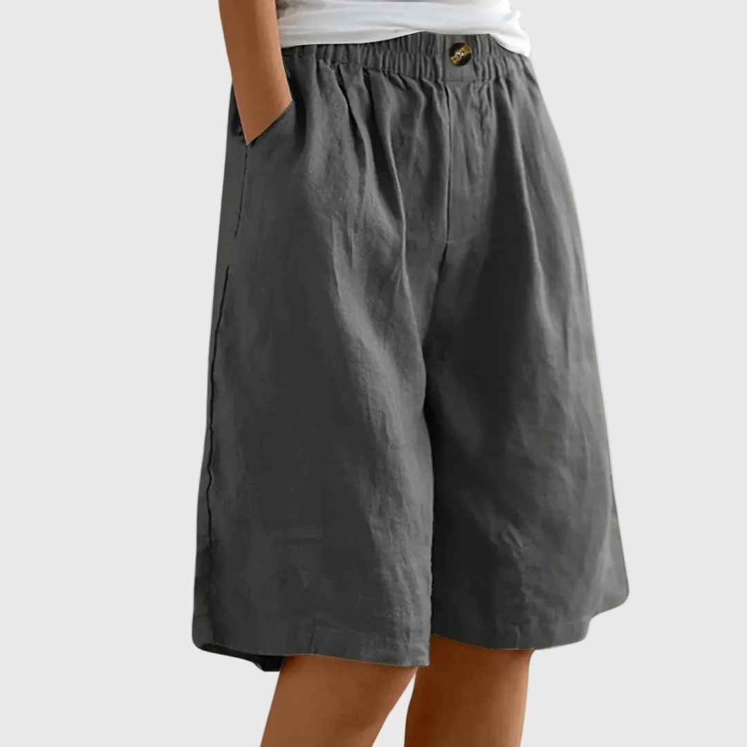 Miley | Elegant Cotton-Linen Shorts