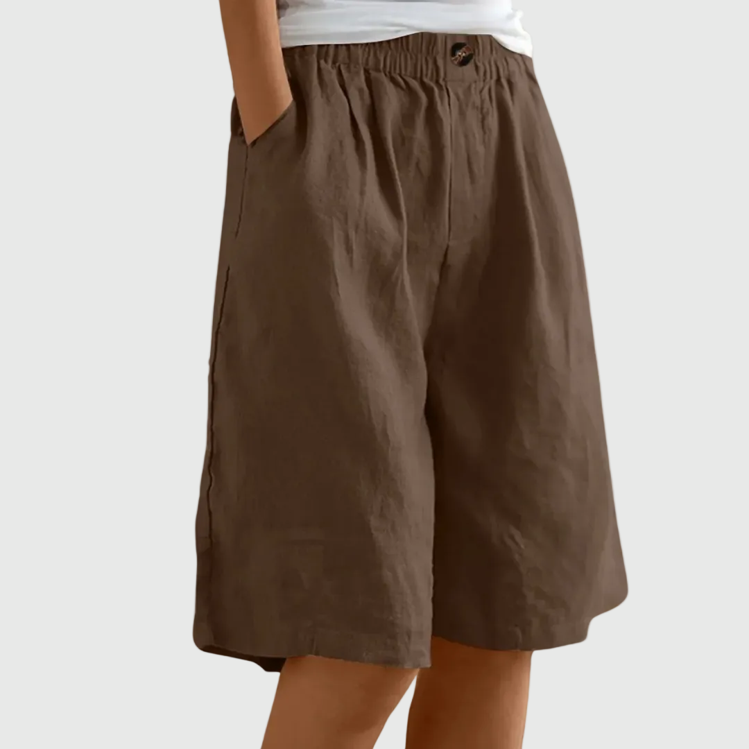 Miley | Elegant Cotton-Linen Shorts