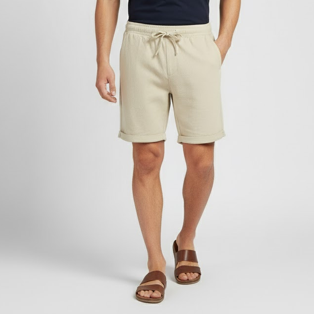 Men's Summer Linen Bermuda Shorts