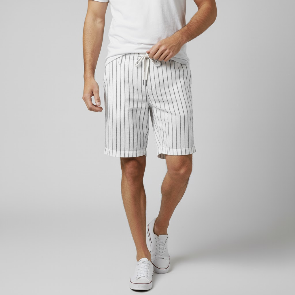 Firenze Men's Linen Bermuda Shorts