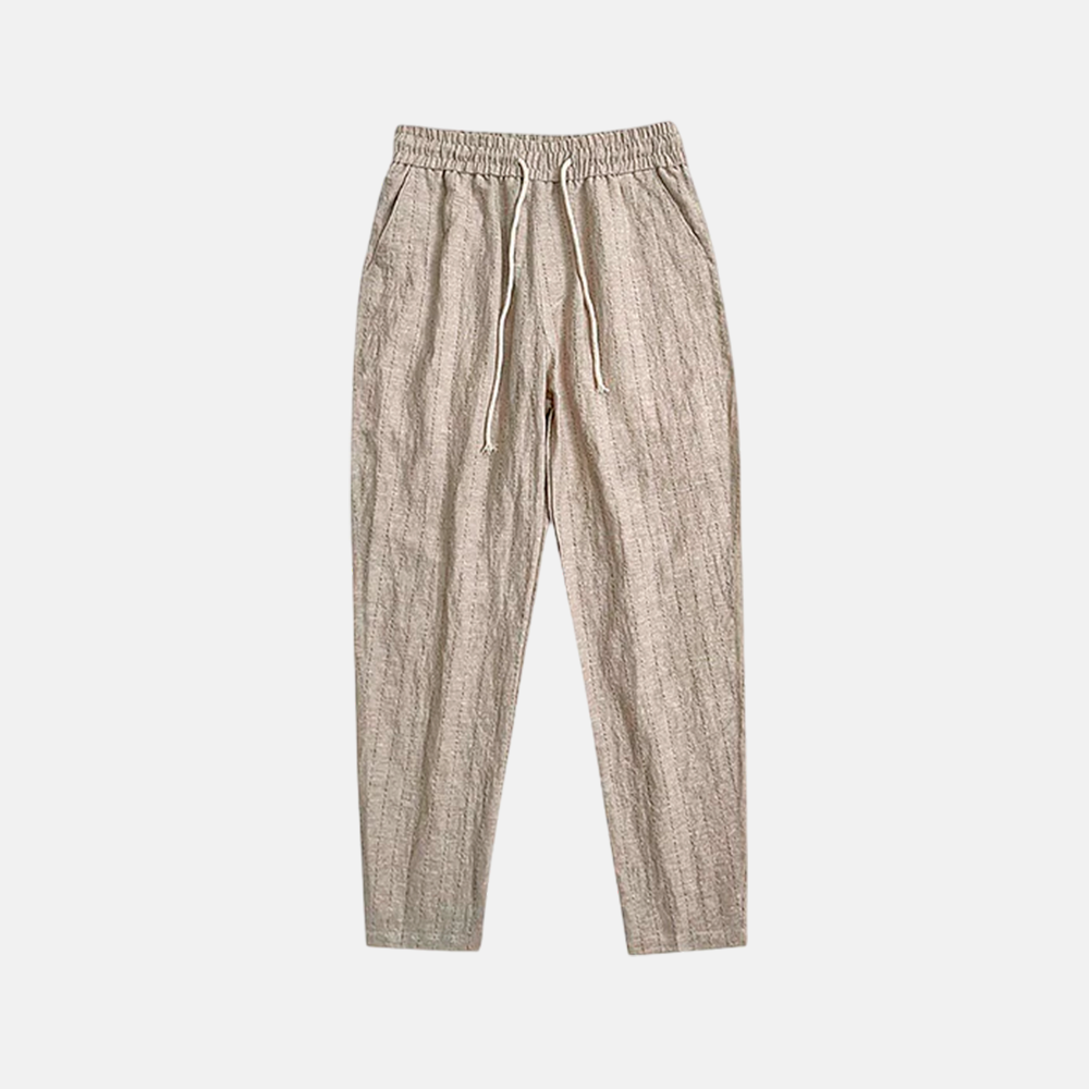 Men's Linen Trousers Cassis