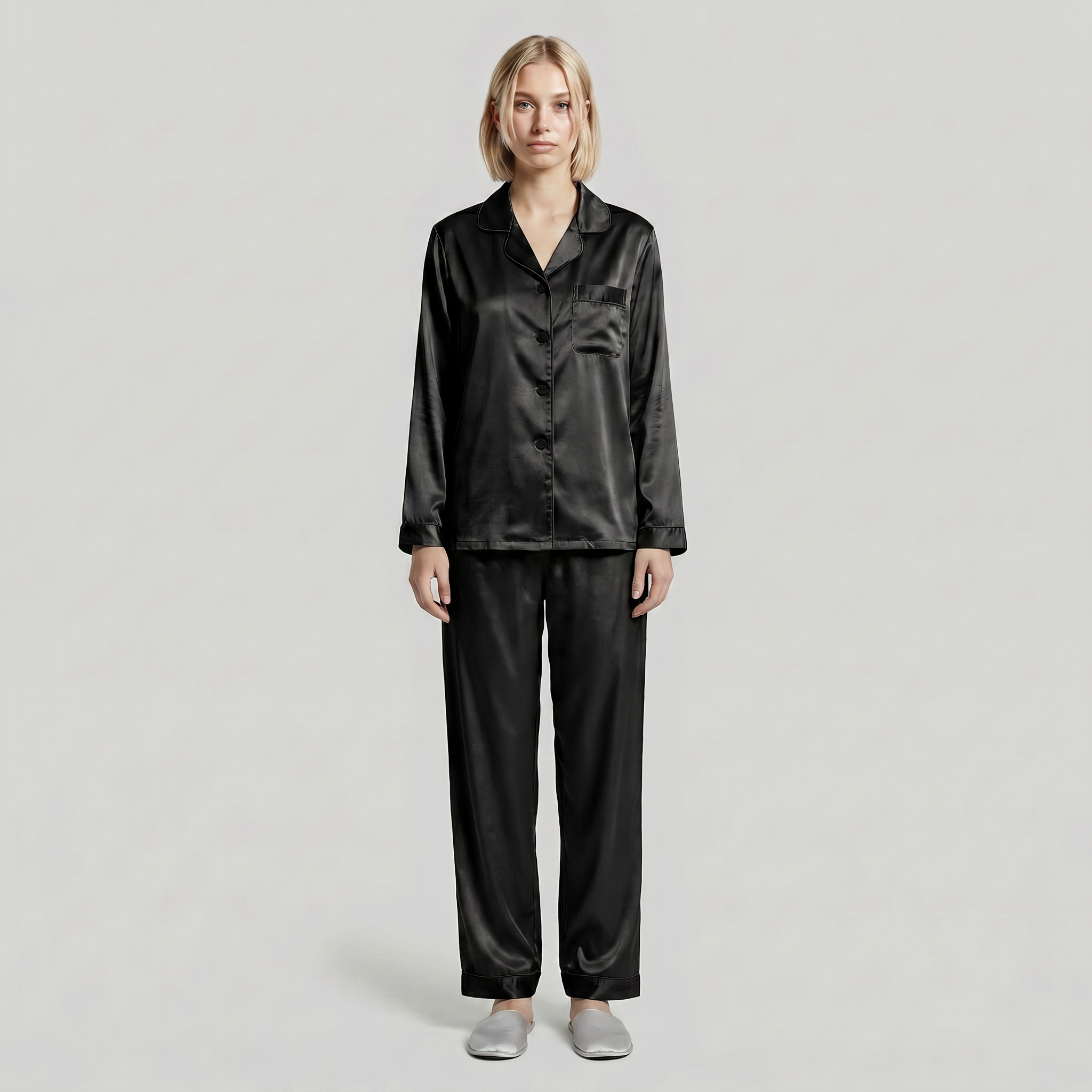 Luna Satin Pyjamas Set