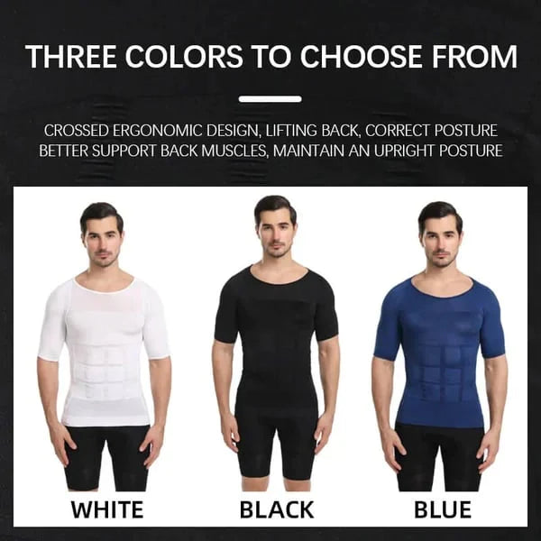 🔥Camiseta de compresión para hombre, corte ajustado, moldeadora del cuerpo