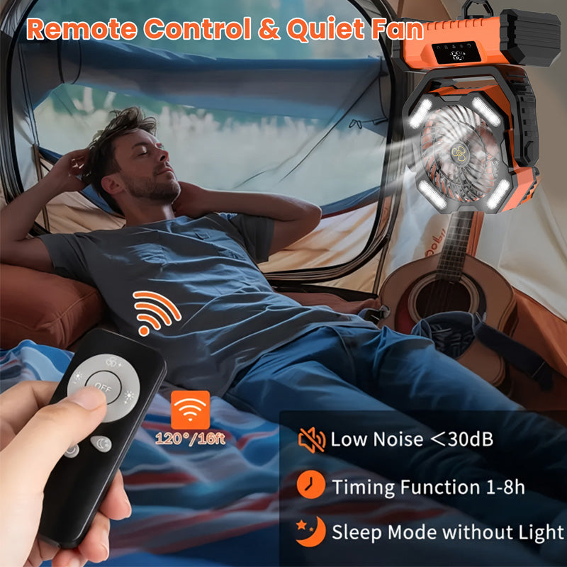 Ventilador oscilante portátil con mando a distancia