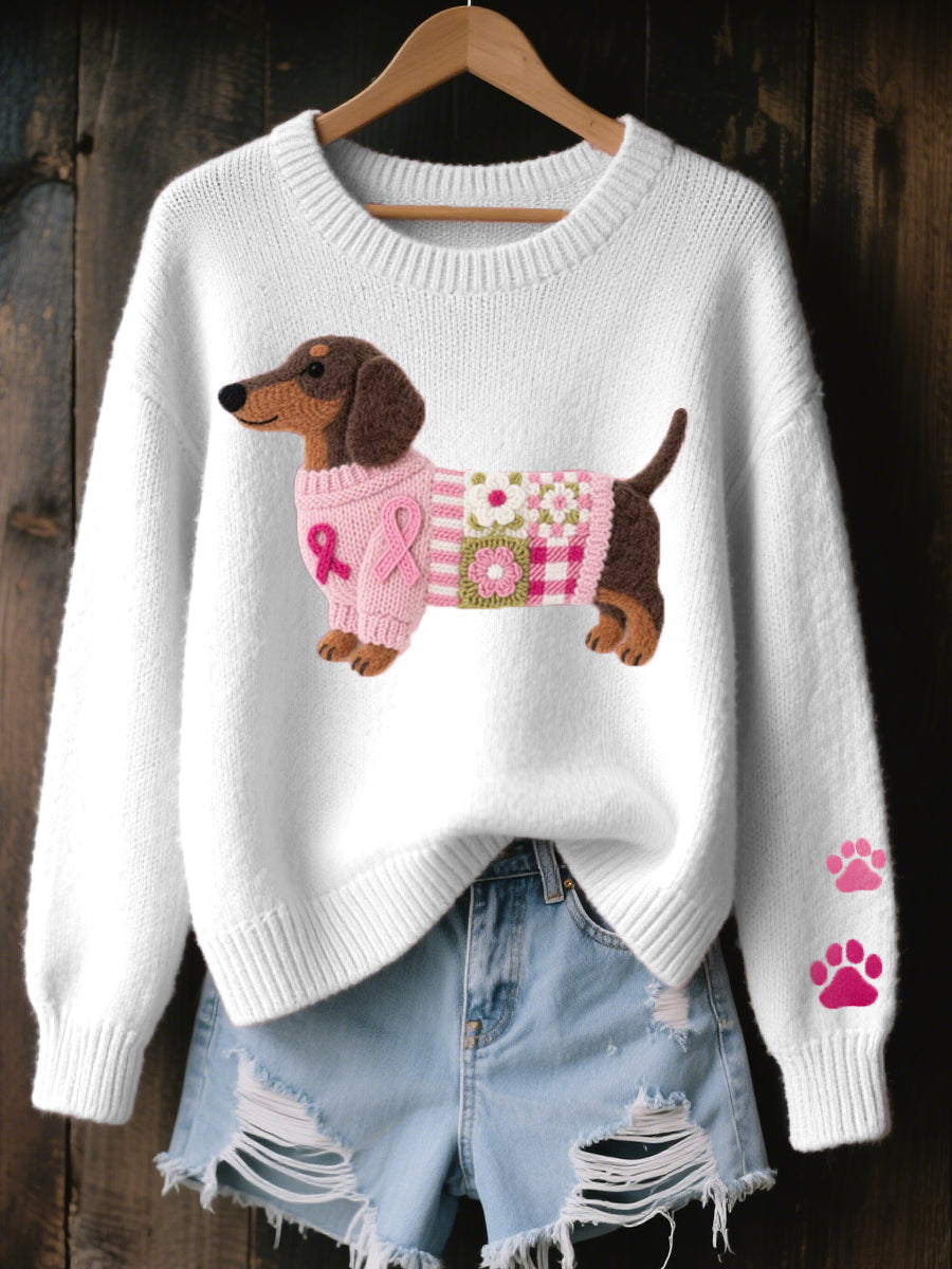 Navelin | Dachshund Motif Sweater