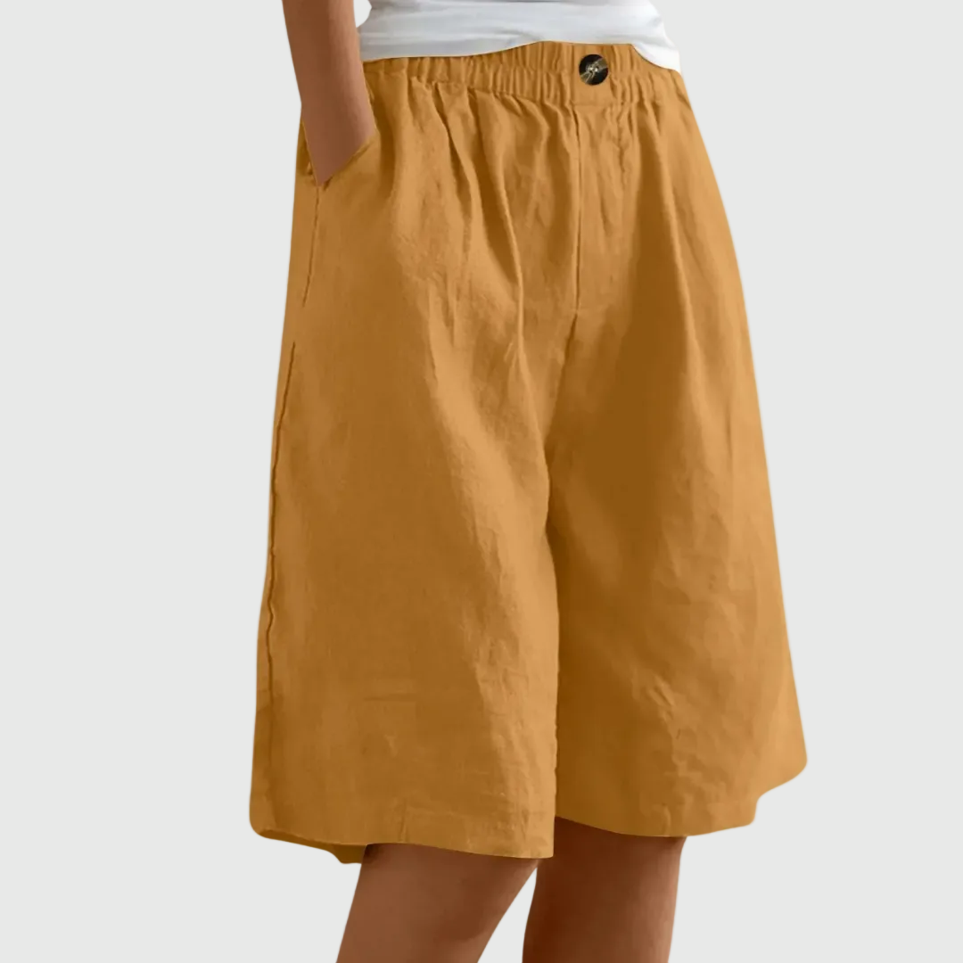 Miley | Elegant Cotton-Linen Shorts