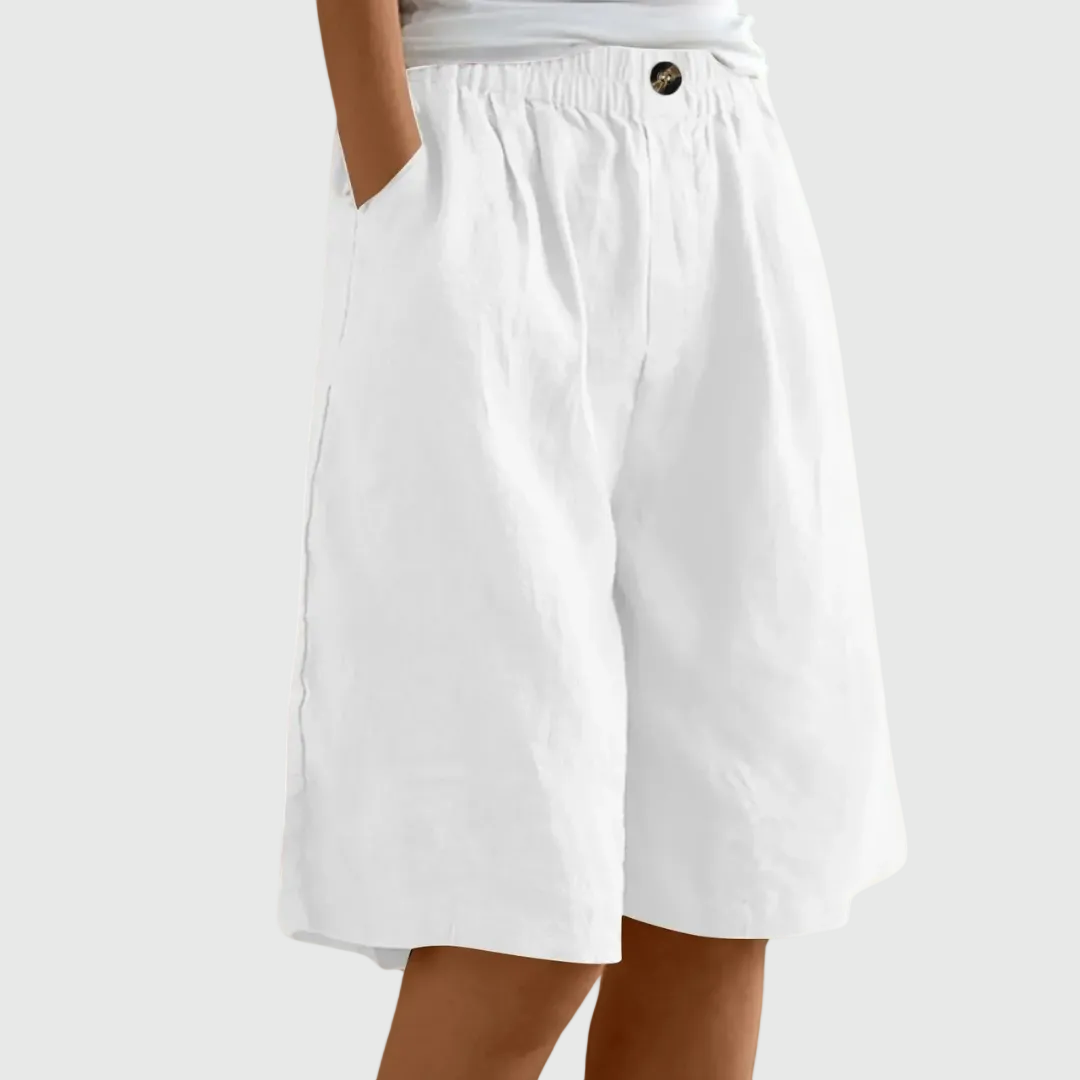 Miley | Elegant Cotton-Linen Shorts