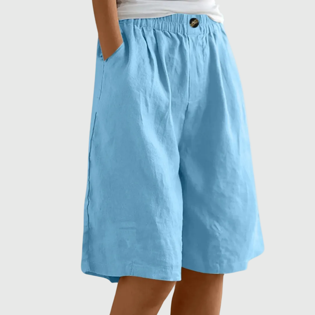 Miley | Elegant Cotton-Linen Shorts