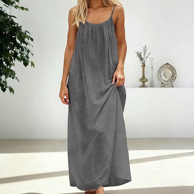 Vestido Luna Backless — Largo Sin Espalda con Tirantes Ajustables