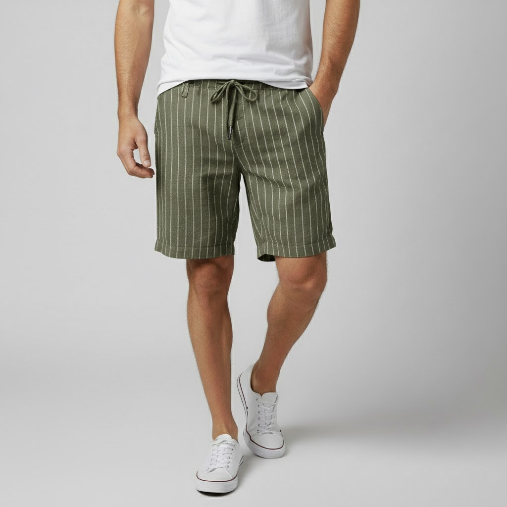 Firenze Men's Linen Bermuda Shorts