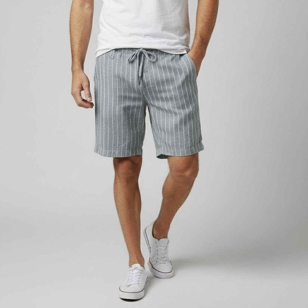 Firenze Men's Linen Bermuda Shorts