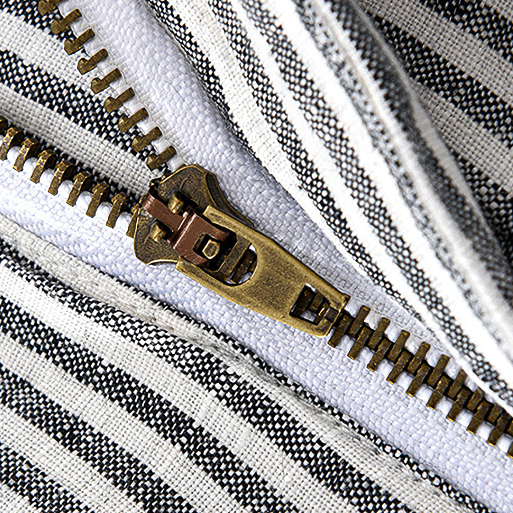 Men's Linen Shorts with Striped Design