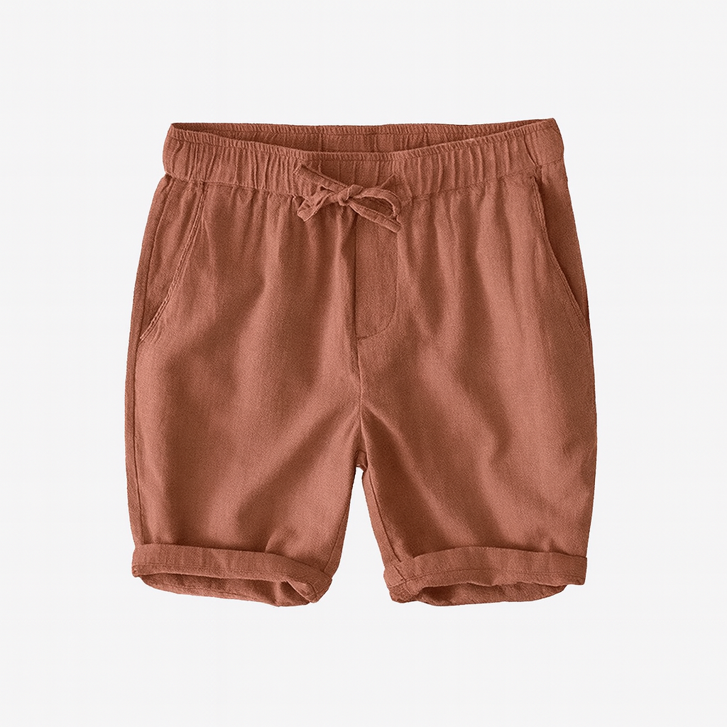 Men's Summer Linen Bermuda Shorts