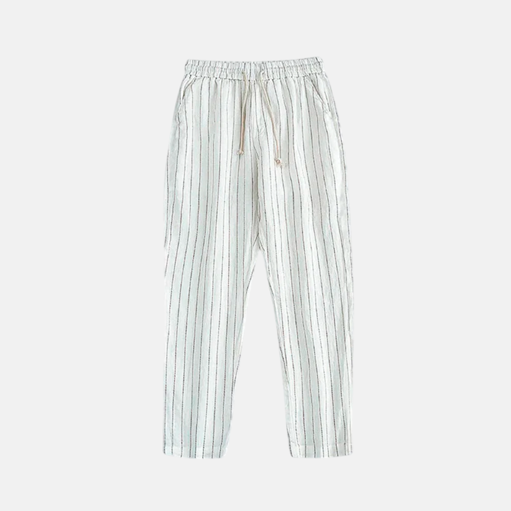 Men's Linen Trousers Cassis
