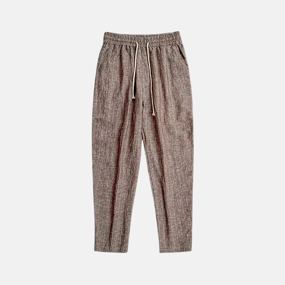 Men's Linen Trousers Cassis