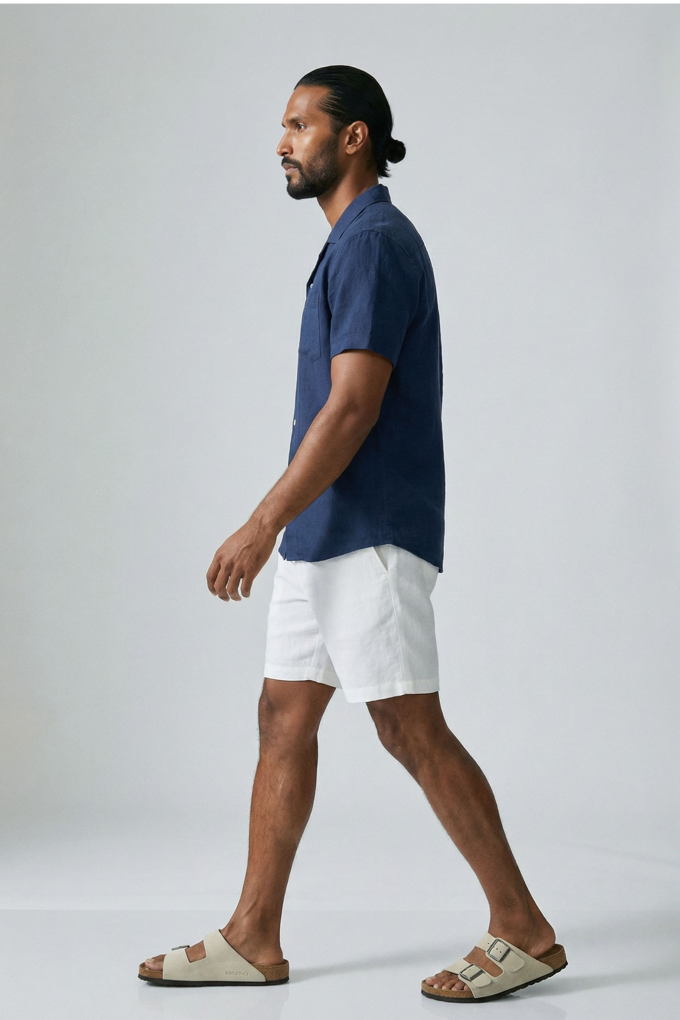 Men's Linen Tourist Collar Shirt