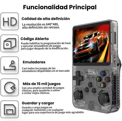 Anbernic™ PLUS Retro Arcade de Bolsillo [Más de 15.000 juegos clásicos]