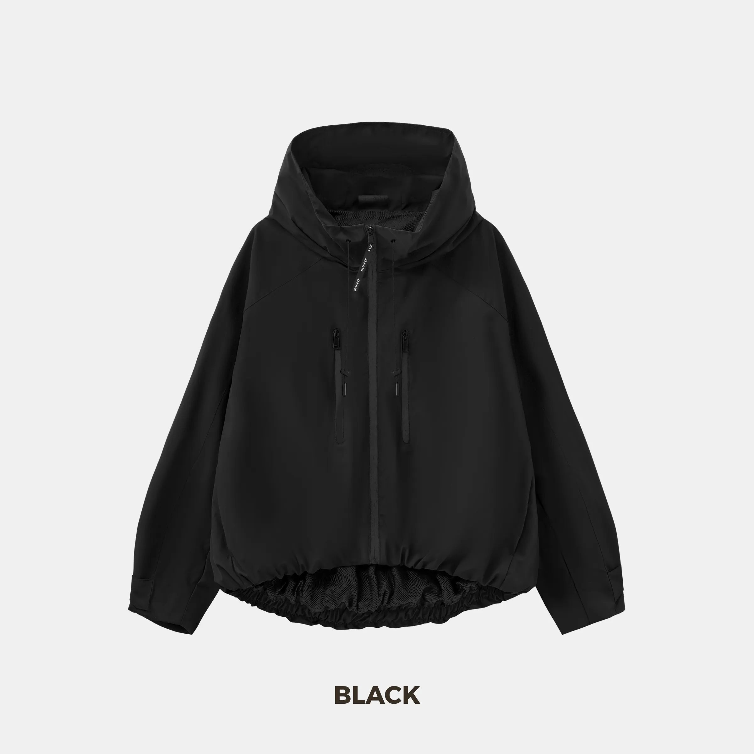 Short Oversized Rain Jacket