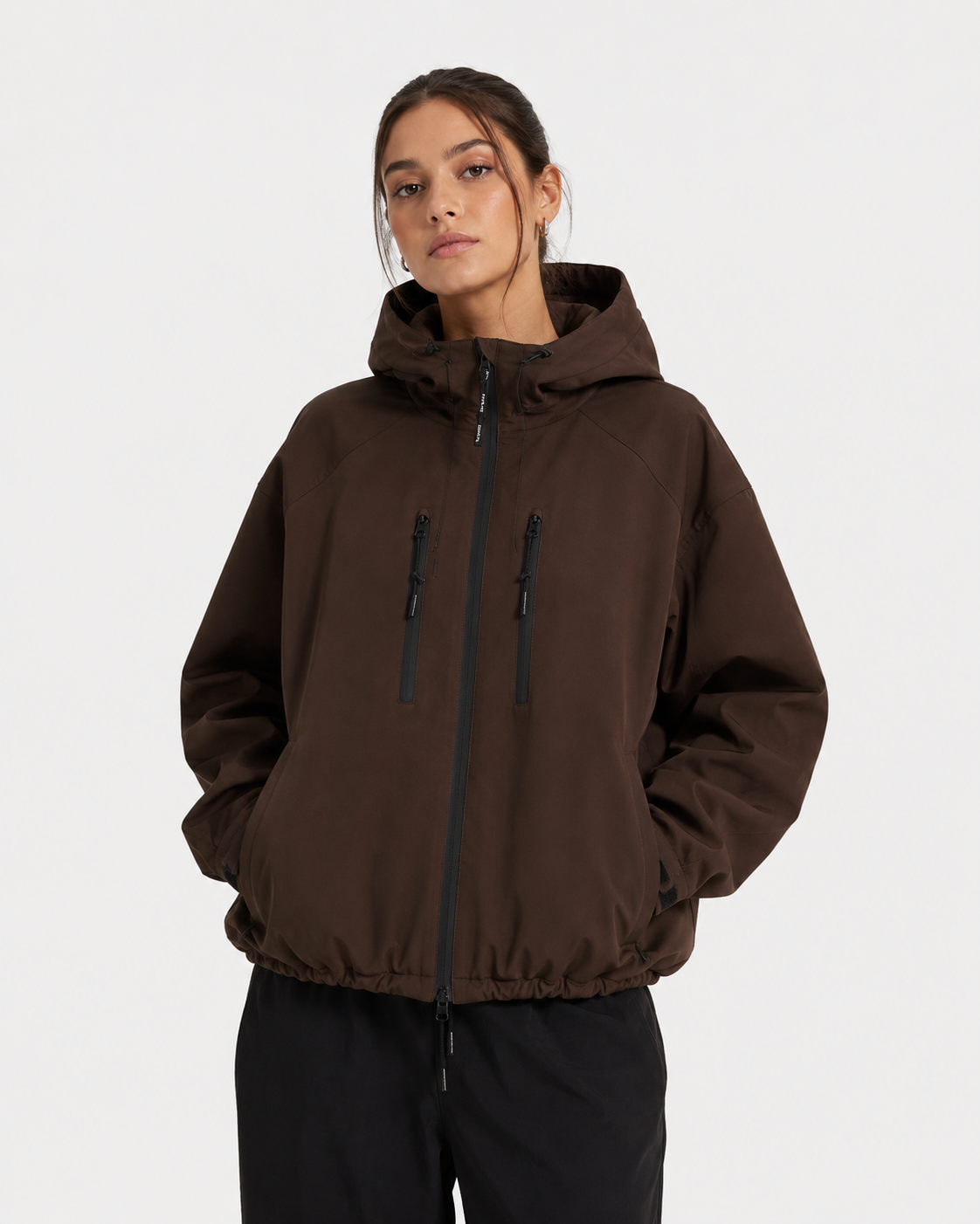 Short Oversized Rain Jacket
