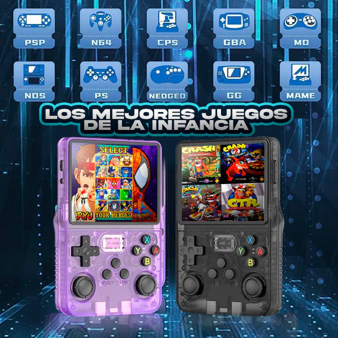 Anbernic™ PLUS Retro Arcade de Bolsillo [Más de 15.000 juegos clásicos]