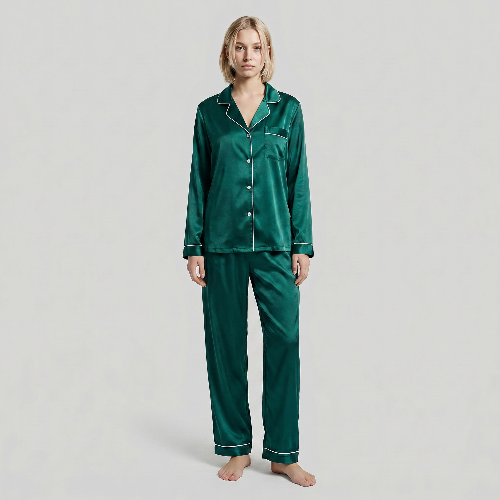 Luna Satin Pyjamas Set