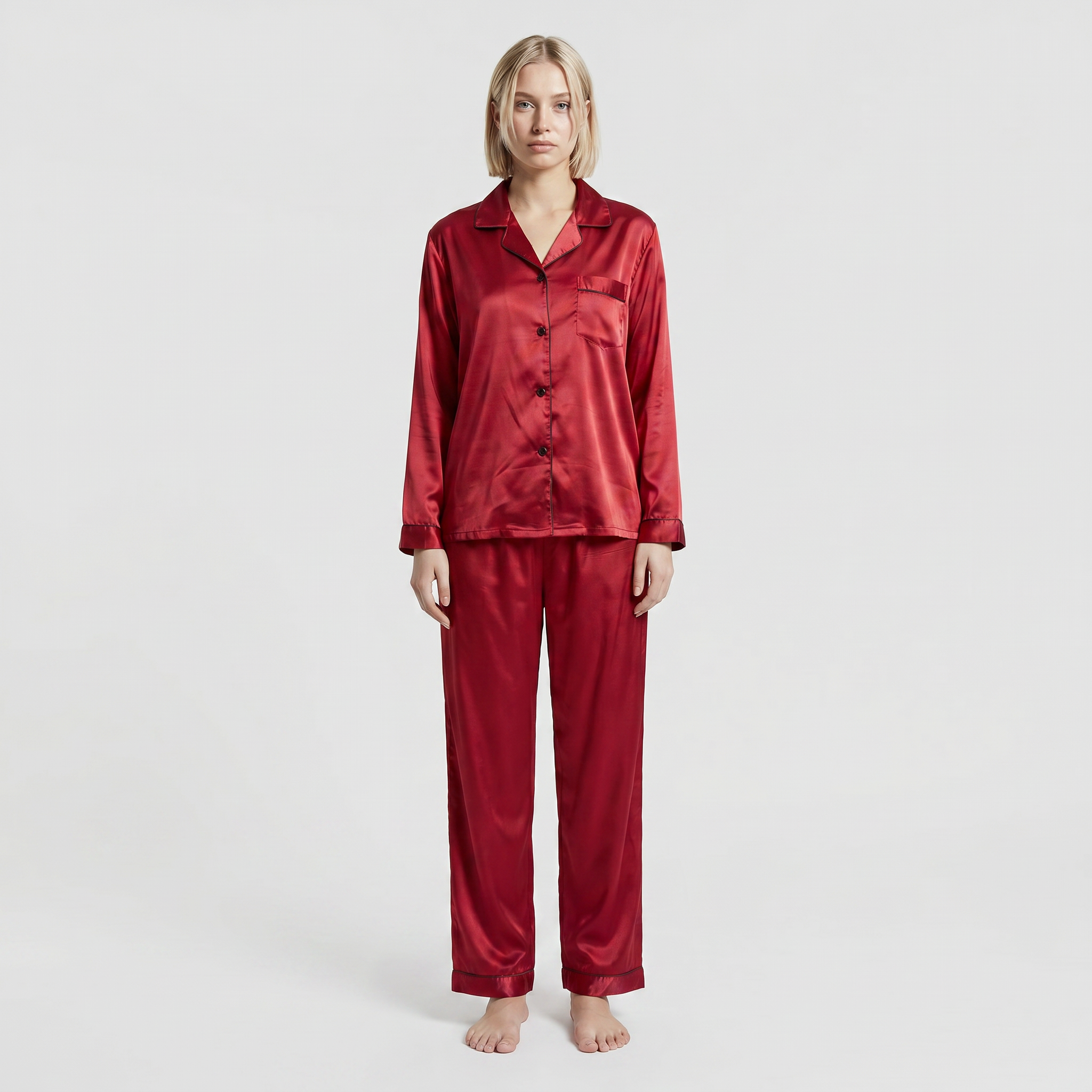 Luna Satin Pyjamas Set