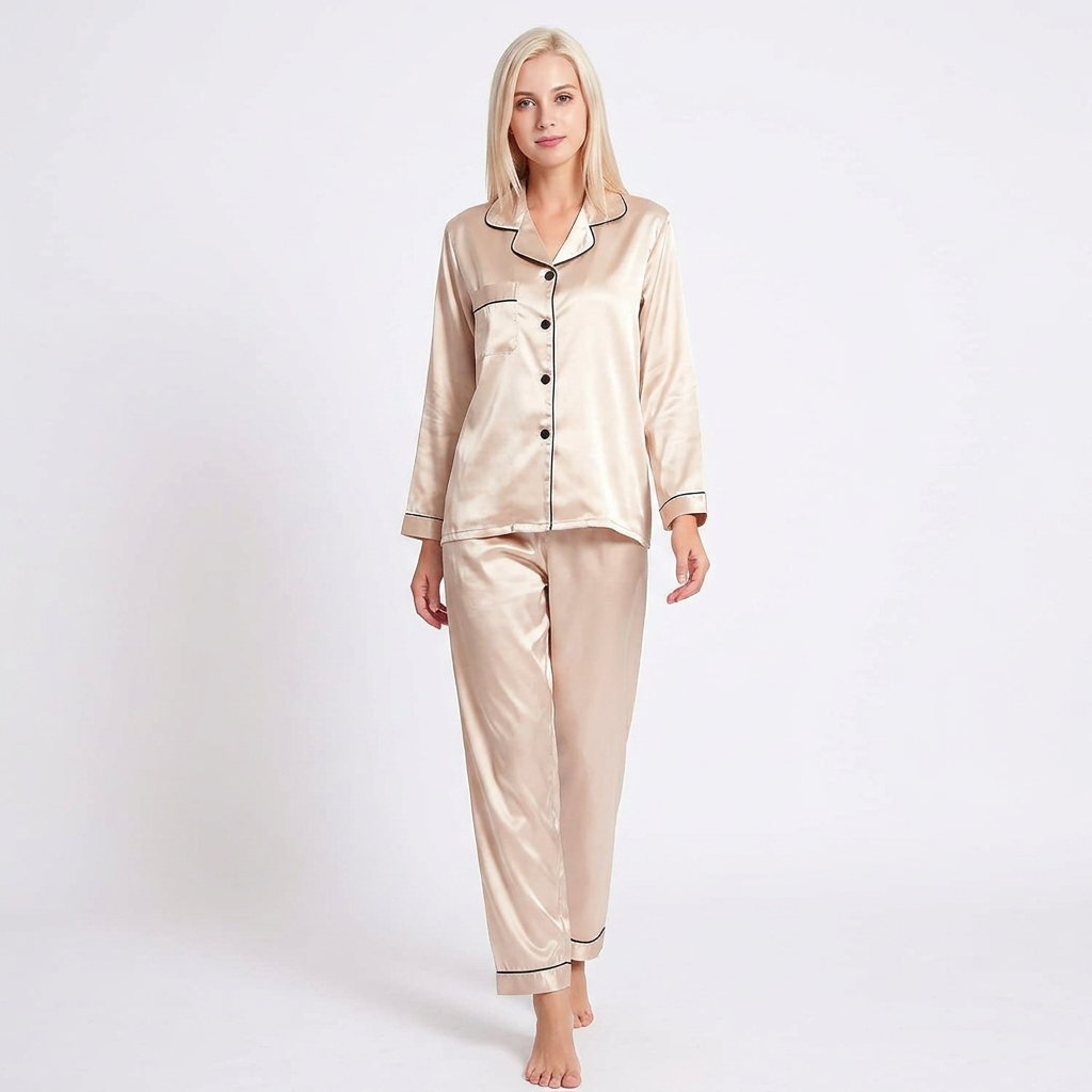 Luna Satin Pyjamas Set