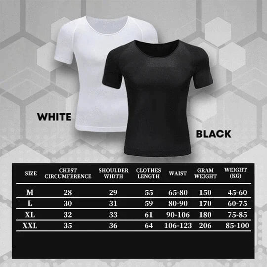🔥Camiseta de compresión para hombre, corte ajustado, moldeadora del cuerpo